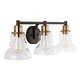 preview thumbnail 8 of 67, Modernist Vintage Metal/Glass Industrial Rustic LED Vanity, by JONATHAN Y