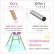 preview thumbnail 24 of 22, Costway Baby High Chair Wooden Feeding Chair with 4-Gear Tray &