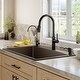 preview thumbnail 58 of 82, Karran Drop-In Quartz 33 in. 1-Hole Single Bowl Kitchen Sink Kit