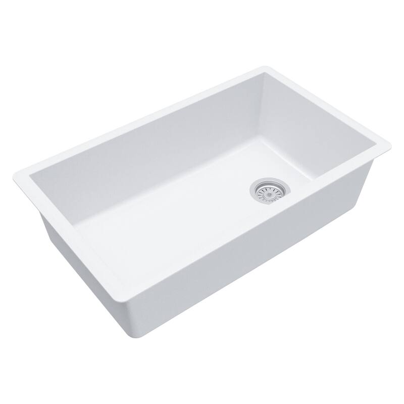 Karran USA QU-670 Undermount Quartz/Granite 32" Single Bowl Kitchen