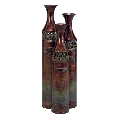 Aspire Home Accents 63575 Tall Slender Floor Vases (Set of 3)