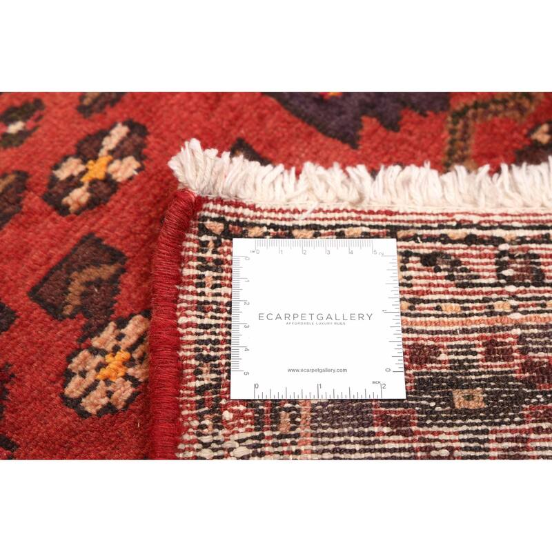 ECARPETGALLERY Hand-knotted Andelz Red Wool Rug - 3'7 x 6'6