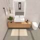 Pyramid Solid Surface Wall-Mounted Bathroom Sink