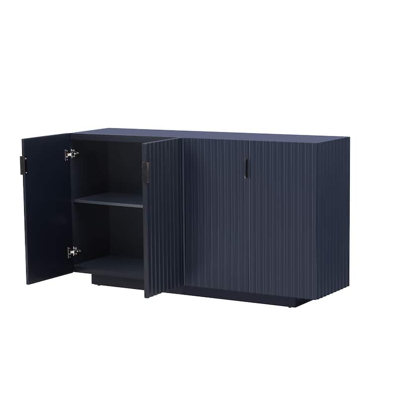 4 Wavy Doors Ample Storage Space Sideboard