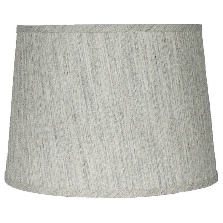 French Drum Lamp Shade,Textured Linen, 10" Top, 12" Bottom, 8.5" Slant