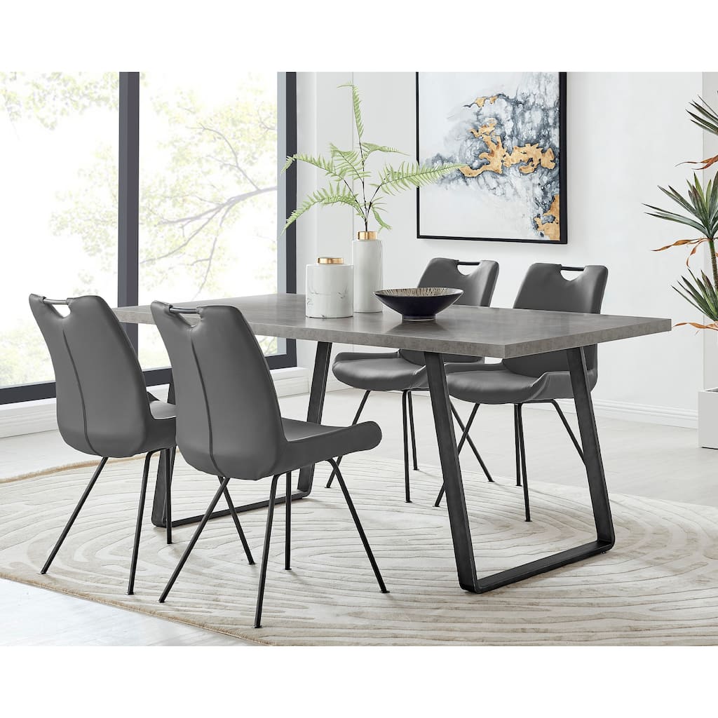 Coronado Mid-Century 5 Piece Dining Table Set with 4 Chairs