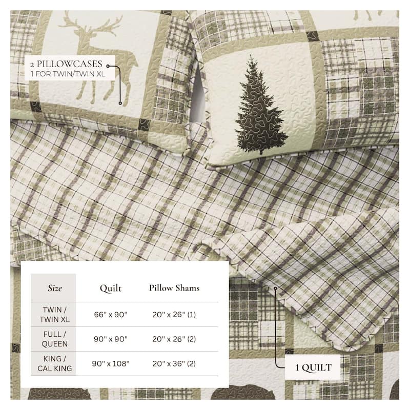 Linery & Co. Rustic Lodge All-Season Quilt Set