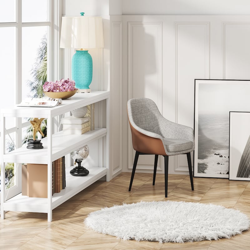 Extra Long Sofa Console Table with Storage for Entryway