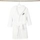 preview thumbnail 21 of 103, Sweet Kids 100% Polyester SUPER PLUSH Double Brushed Hooded Bathrobe with Black Script Monogram
