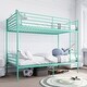 preview thumbnail 10 of 13, Bunk Bed Twin Over Twin with Ladder and high Guardrail,Detachable Bunk Beds