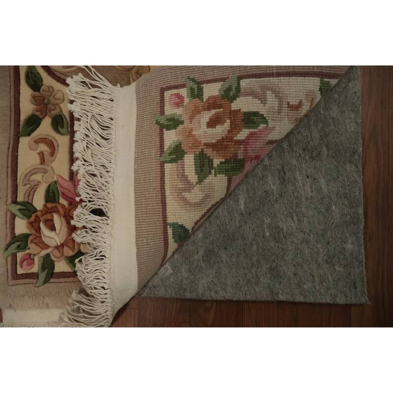 Hand Knotted Oriental 100% Wool Carpet Traditional Floral Brown Art Deco Area Rug - 3' 4'' X 2' 0''