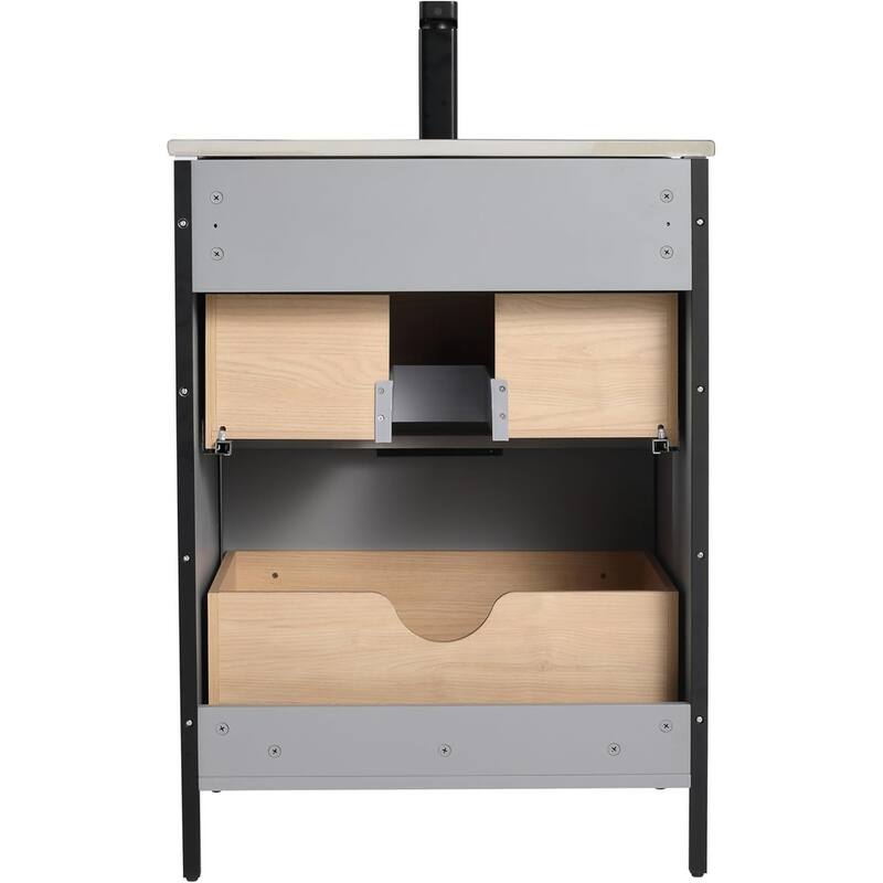 Blossom 24 Inch All Wood Freestanding Bathroom Vanity with Sink