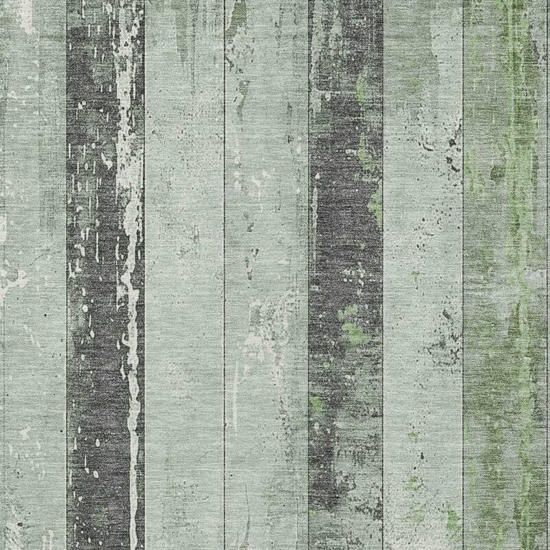 HomeRoots Striped Transitional Rectangle Outdoor Rug