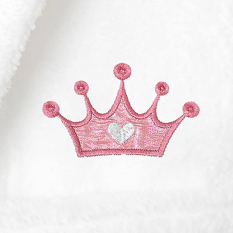 Sweet Kids 100% Polyester SUPER PLUSH Double Brushed Hooded Bathrobe - CROWN