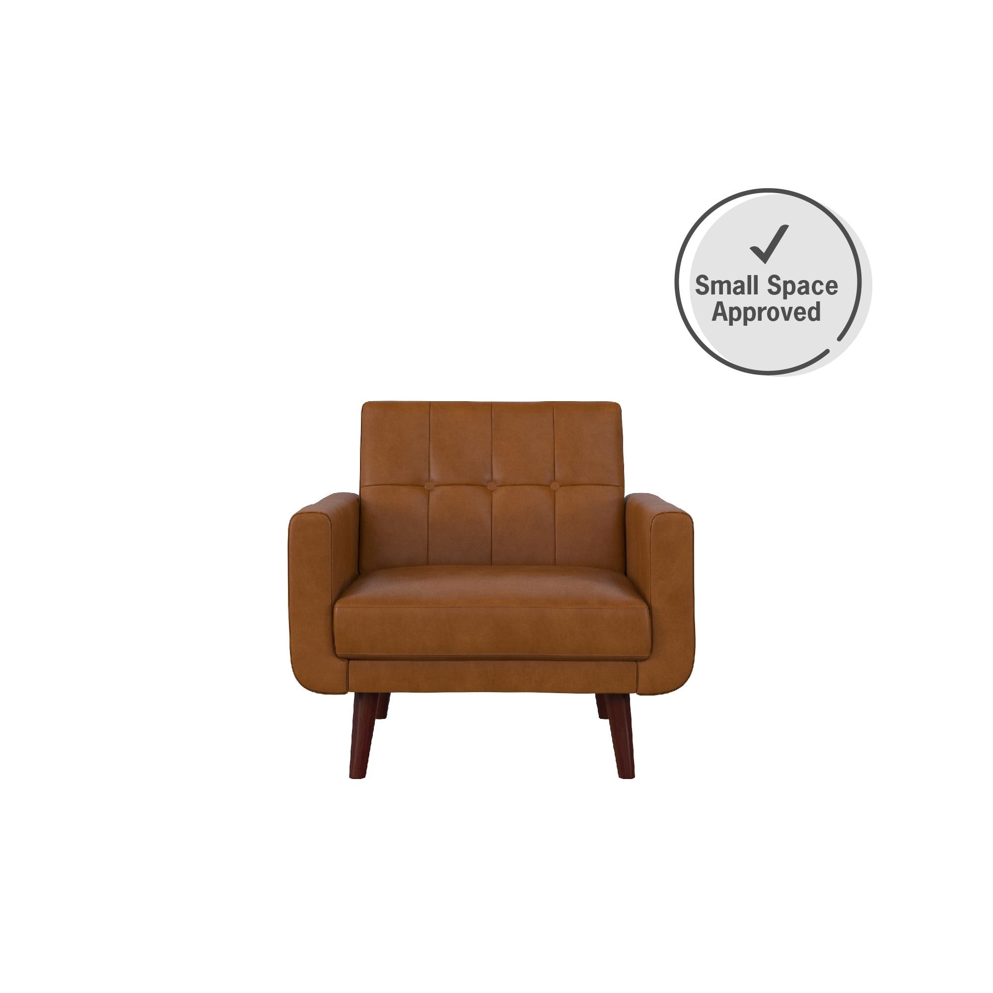 Avenue greene fania faux leather modern chair shop