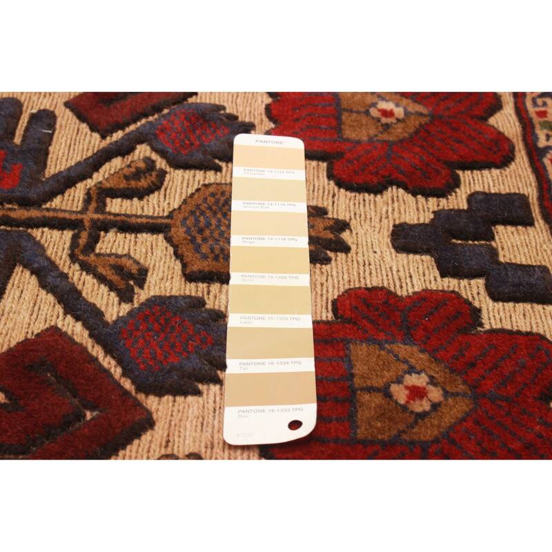 Teimani Beige Rug 2'9" x 12'2" - 2'9 x 12'2