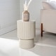 preview thumbnail 23 of 27, JONATHAN Y Kline 19" Modern Art Deco Tambour Accent Table