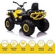 preview thumbnail 2 of 5, 12V Kids Electric 4-Wheeler ATV Quad Ride On Car with LED Light, Music, Horn, USB/TF/MP3 - 43.5" x 27.5'' x 30.5"