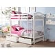 preview thumbnail 6 of 4, Twin Over Twin Bunk Bed with Built-in Ladder
