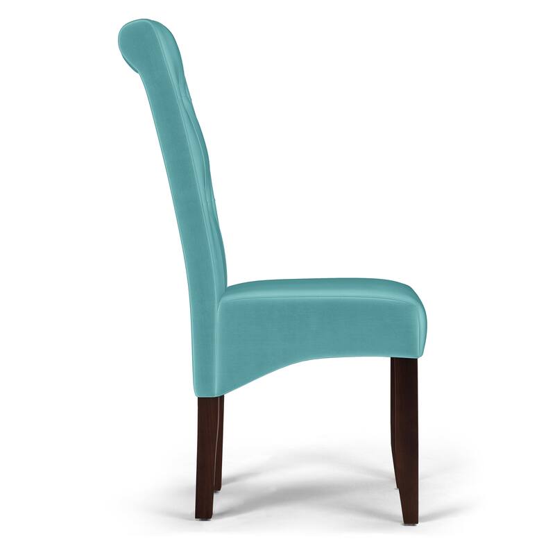 WYNDENHALL Essex Deluxe Tufted Parson Chair (Set of 2) - 18.9"w x 19.3"d x 42.1"h