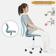 preview thumbnail 82 of 91, HomyLin Armless Swivel Kids Desk Chair with Mesh Padded Seating