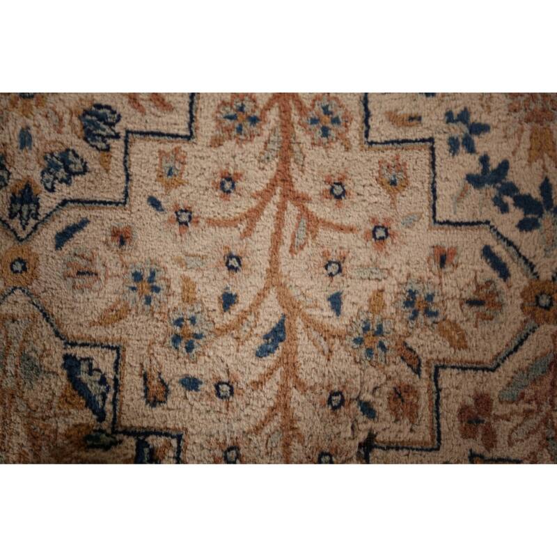 Kashan Signed Persian Area Rug Handmade Wool Carpet - 8'5"x 12'1"