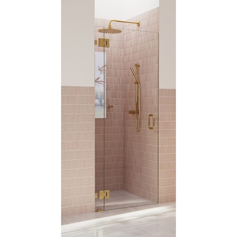 Glass Warehouse GW-GH-35 Halo 78" High x 35" Wide Hinged Frameless