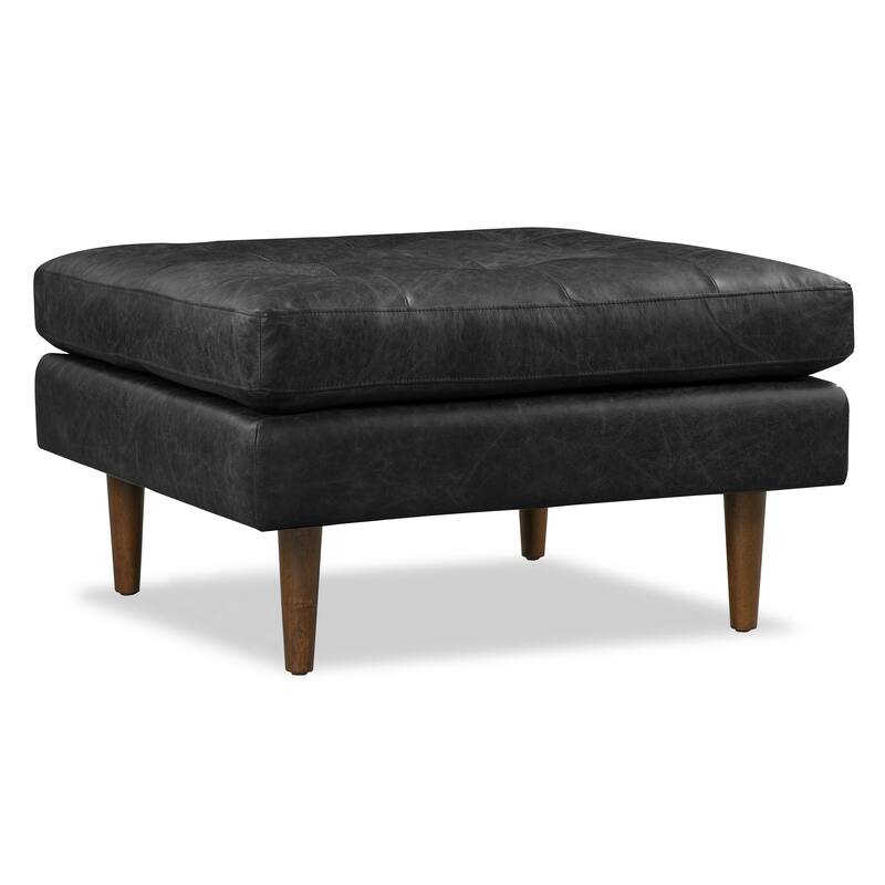Poly & Bark Napa Ottoman - Full Grain Genuine Italian Leather