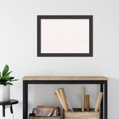 Rustic Plank Narrow Framed White Corkboard Bulletin Board