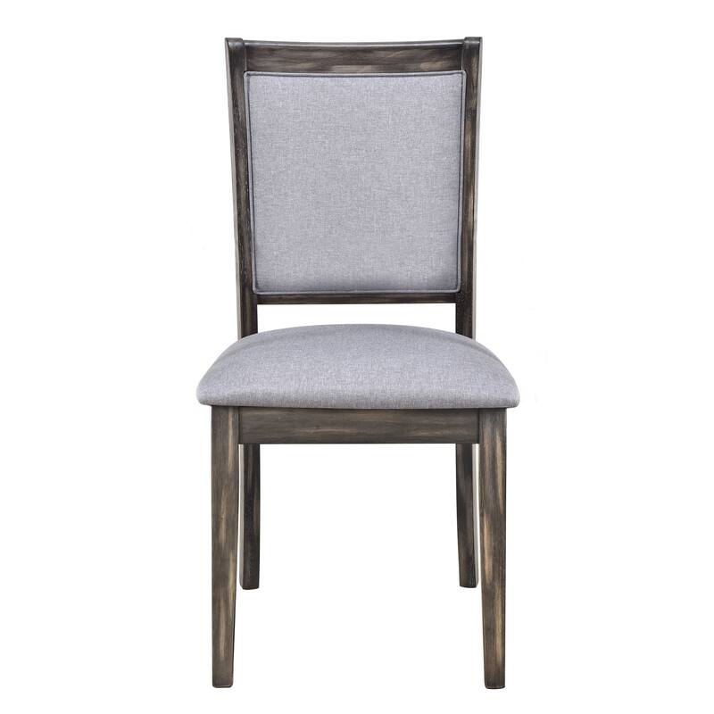 6-Piece Extendable Trestle Dining Table Set with Removable Leaf, Kitchen Set with Upholstered Chairs and Bench