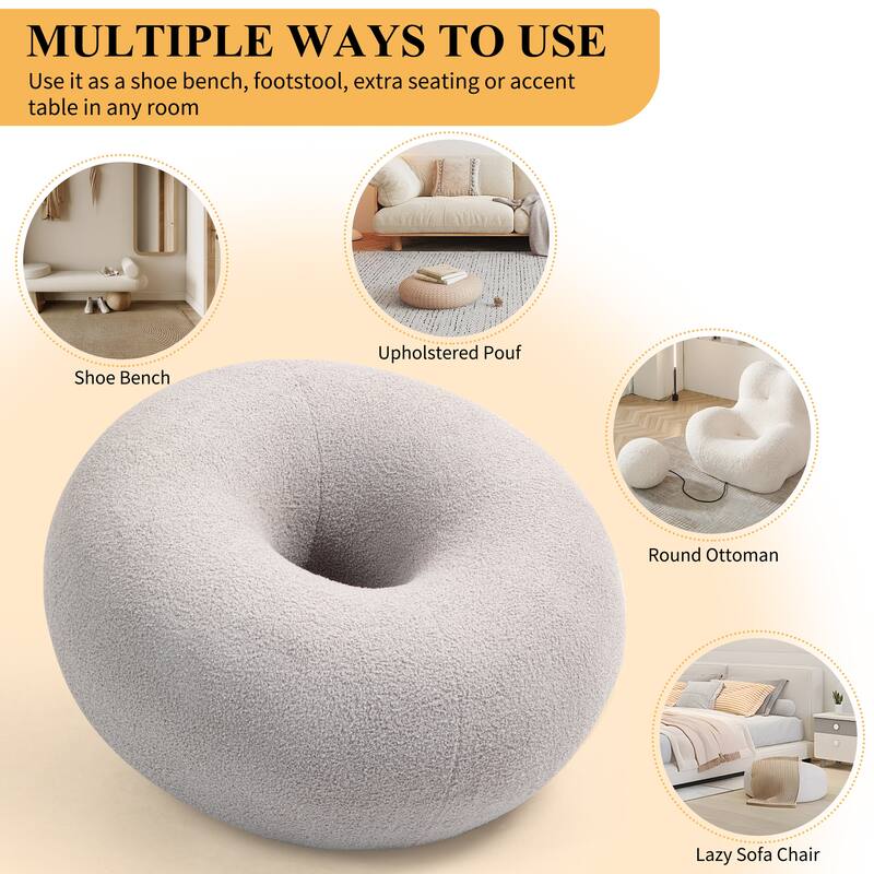 XINMICS 29.72" Modern Style Donut Lazy Sofa