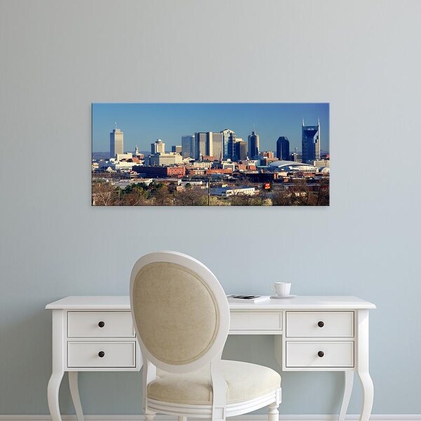 Easy Art Prints Panoramic Images's 'Panoramic view of Nashville, Tennessee Skyline in morning light' Premium Canvas Art