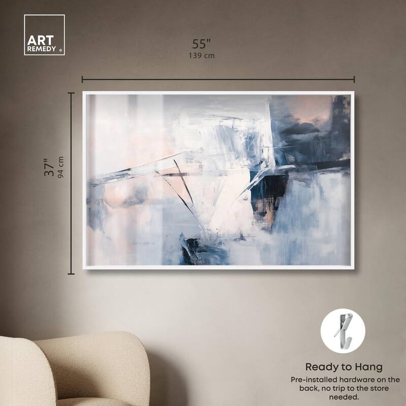 Blue Rapture I Shadowbox by Art Remedy