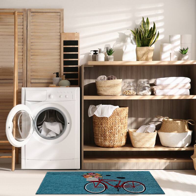 Liora Manne Frontporch Bike Ride Indoor/Outdoor Rug