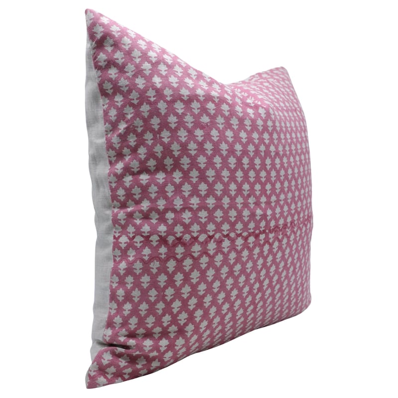 Fabdivine Linen Bohemian Block print pillow Cover