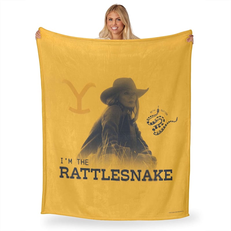Yellowstone Rattlesnake Silk Touch Throw Blanket