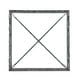 preview thumbnail 14 of 16, 247 Shop At Home Lalia Modern Hammered Metal 2-Piece X-Brace End Table Set