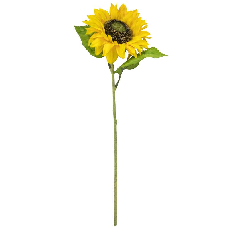 Sunflower Artificial Floral Stem Spray - 25" - Yellow