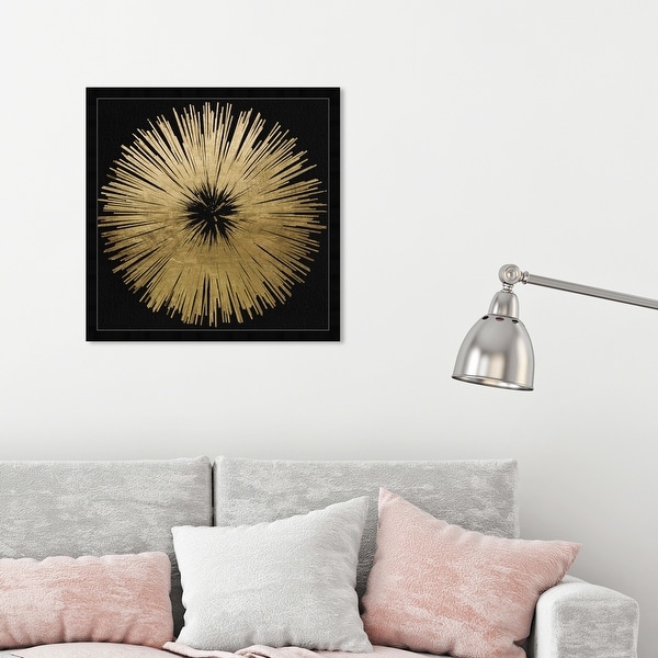 Oliver Gal 'Sunburst Golden Night' Abstract Wall Art Framed Print Paint - Gold, Black. Opens flyout.