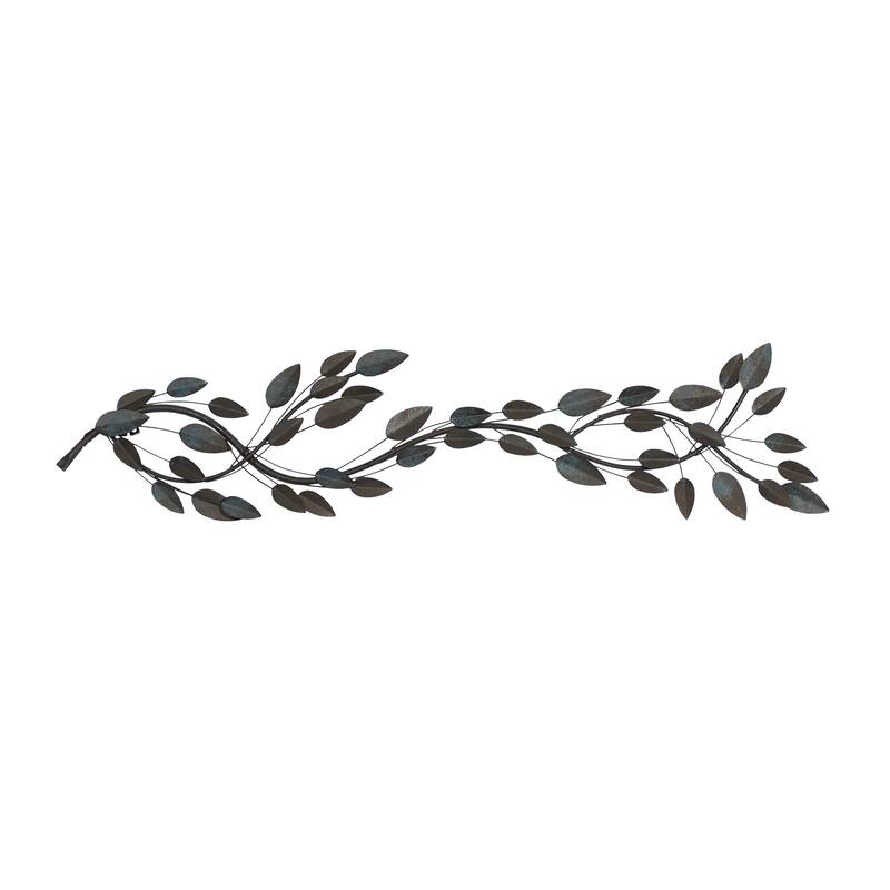 Brown Metal Leaf Home Wall Decor