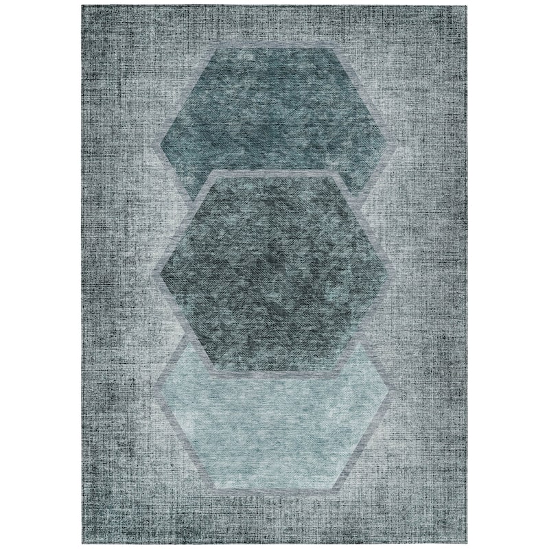 Machine Washable Indoor/ Outdoor Chantille Modern Boho Rug