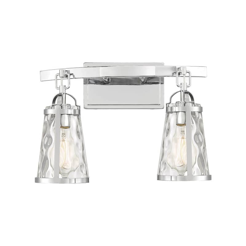 Savoy House Albany 2 Light 16" Wide Bathroom Vanity Light - Polished Chrome