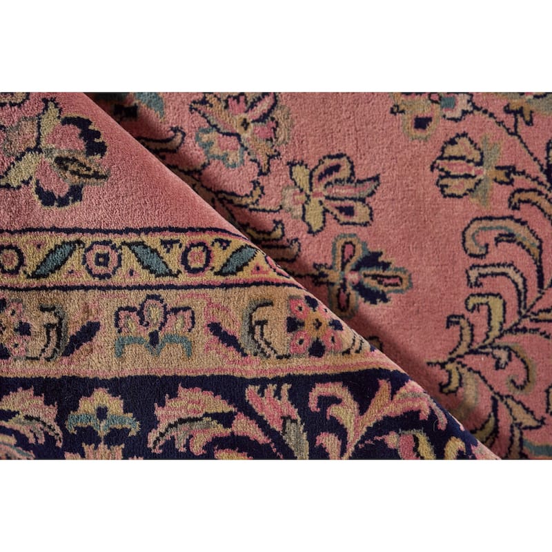 EXQUISITE RUGS ONE-OF-A-KIND Super Fine Sarouk Hand Knotted Terracota Rug - 8'4"x12'2"