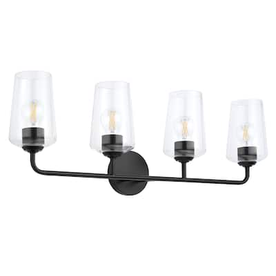 Celino Four-Light Bath & Vanity with Clear Glass - 33