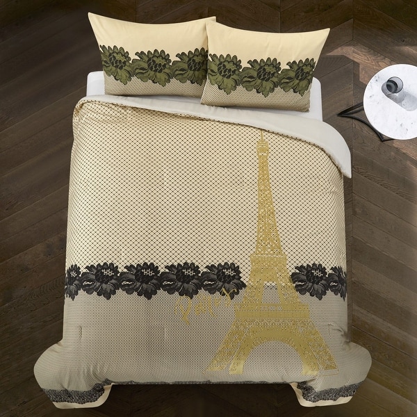 Casa Paris Lace Print Comforter Set, Multiple Sizes. Opens flyout.