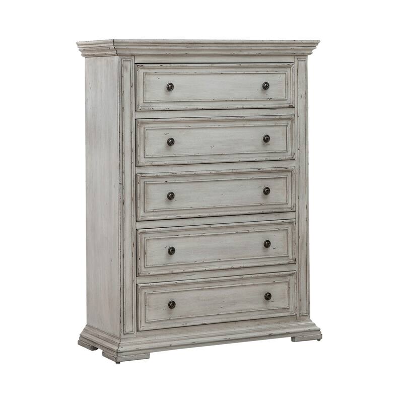 Liberty Furniture Big Valley Panel Bed, Dresser, Mirror, Chest, and Nightstand- California King, King or Queen