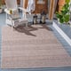 SAFAVIEH Courtyard Zorana Indoor/ Outdoor Waterproof Patio Backyard Rug - 5'3" x 7'7" - Grey/Brown
