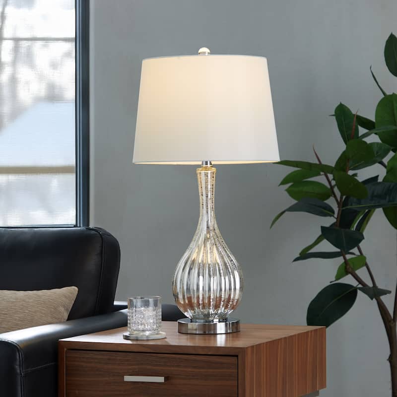 Jenny 27.25" Crackle Glass Table Lamp (Set of 2)