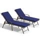Option Chair-Beige&Cushion-NavyBlue