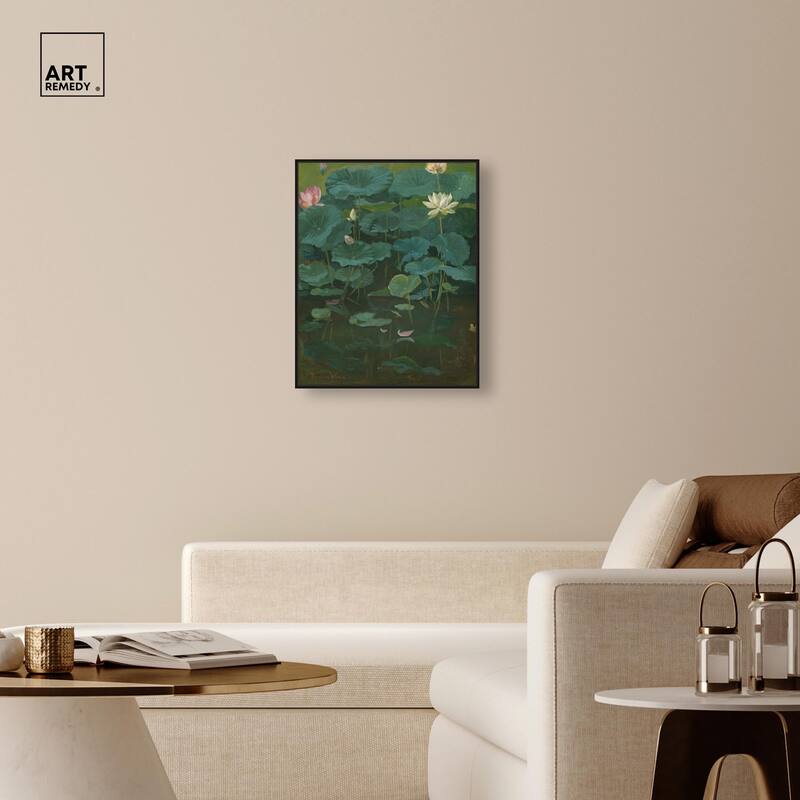Theodore Wores Lotus Canvas by Art Remedy